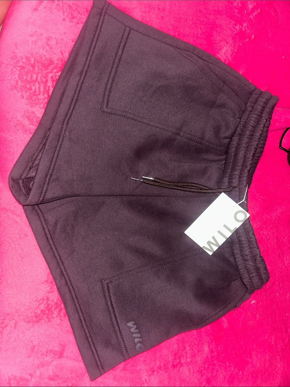 Wilo Fleece Jog Shorts in Espresso